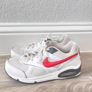 Nike Red and White Sneakers Modern Sporty Design